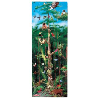 Meliss&Doug - Puzzle de podea Padurea Tropicala 100 pcs