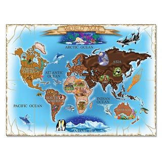 Puzzle harta lumii  World Map Melissa and Doug 500 piese