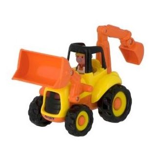 Tractor excavator cu sunete si lumini Miniland