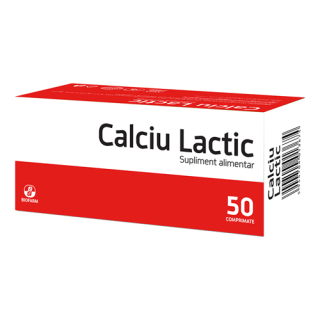 Calciu lactic 50 comprimate Biofarm 