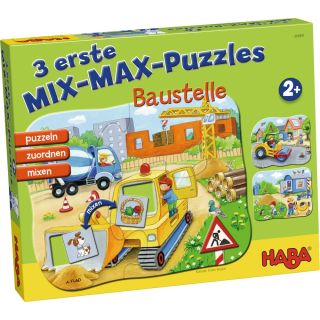 Puzzle mix, Haba, Santierul, 2ani+