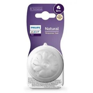 Tetina Natural pentru hrana densa 6 luni+ Philips Avent SCF046