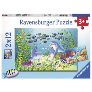 Puzzle Animale Din Ocean,2X12 Piese RVSPC07625