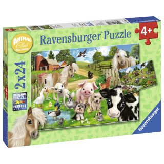 Puzzle Ferma Animalelor, 2X24 Piese RVSPC07830