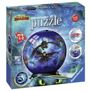 Puzzle 3D Dragons Iii, 72 Piese RVS3D11144