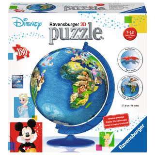 Puzzle 3D Globul Disney 180 piese Ravensburger