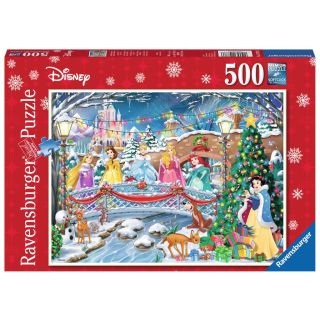 Puzzle Craciunul Printeselor Disney, 500 Piese RVSPA14778