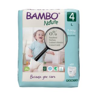 Bambo Nature Eco-Friendly Scutece chilotel 7-14 kg (Marimea 4) 