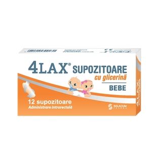 4LAX Supozitoare cu glicerina pentru bebelusi