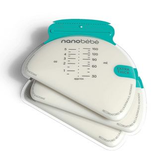 Nanobebe Pungi pentru depozitarea laptelui matern  x 50 buc