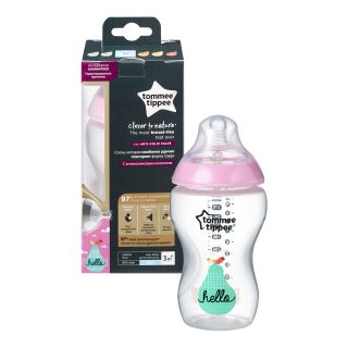 Biberon Tommee Tippee Closer to Nature 340 ml PP 3 luni+ Roz