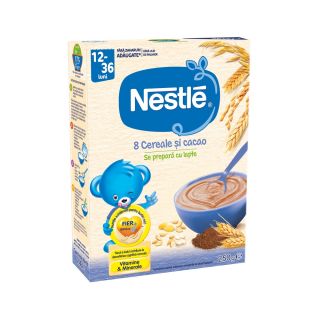 8 Cereale cu cacao Junior Nestle 12-36 luni