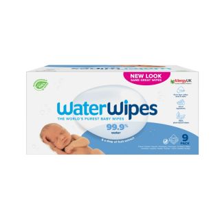 Servetele umede biodegradabilei WaterWipes 9x60 buc, 0luni +