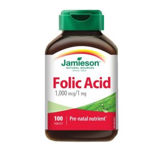 Acid Folic 1 mg 100 tablete Jamieson 