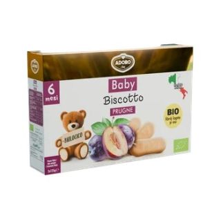 Adoro  Biscuiti cu prune Bio 6 luni+, 2 x 125g