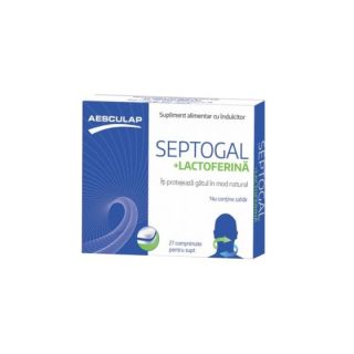 Septogal + lactoferina 27 comprimate Aesculap