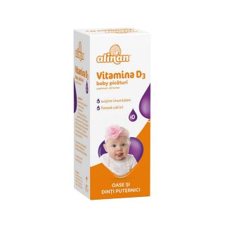 Alinan Vitamina D3 Baby picaturi 10 ml Fiterman