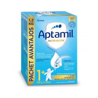 Aptamil Nutri-Biotik 1+ Lapte pentru copii de varsta mica 1.200g, 12-24 luni