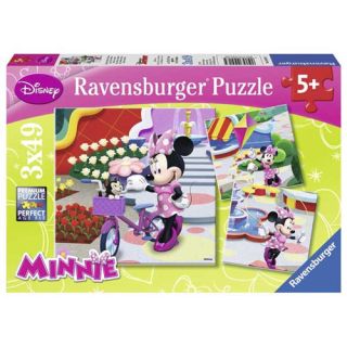 Puzzle Minnie Mouse 3 x 49 piese Ravensburger