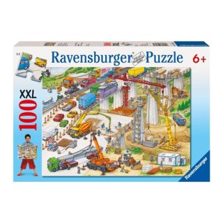 Puzzle Teren de constructii 100 piese Ravensburger 