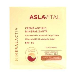 Aslavital MineralActiv Crema antirid mineralizanta SPF 15