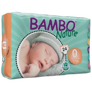 Bambo Nature Scutece Premature 1-3 kg (Marimea 0)