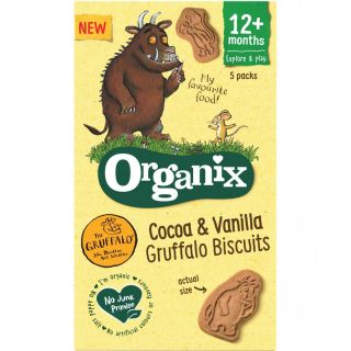 Biscuiti cu cacao si vanilie Bio Organix Gruffalo 5buc x 20g 12 luni+