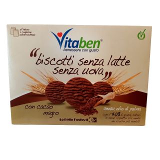 Vitaben Biscuiti Lobello cu cacao fara lapte, fara ou