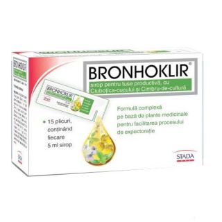 Bronhoklir pentru tuse productiva 15 plicuri 