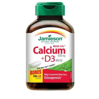 Calciu cu Vitamina D3 120 capsule Jamieson 