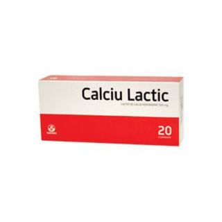 Calciu lactic 20 comprimate Biofarm 