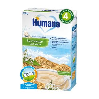 Cereale Humana cu lapte si hrisca 4 luni 200 g
