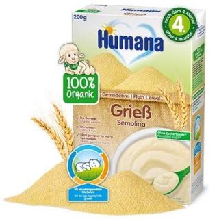 Cereale Humana cu gris fara lapte +4luni  200g