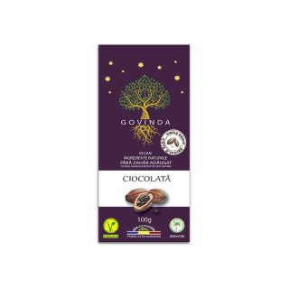 Ciocolata vegana fara zahar Govinda 100 g