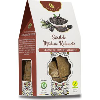 Ambrozia Crackers vegani cu masline kalamata 125 g