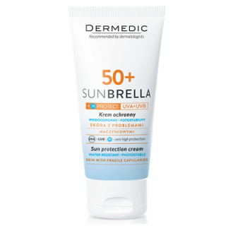 Crema protectie solara SPF 50+ piele sensibila capilare fragile SunBrella 50g Dermedic