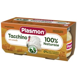 Plasmon Piure carne de curcan 2x80 gr, de la 4 luni