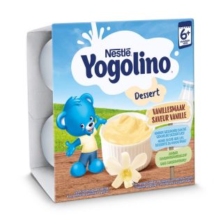 Desert Gris cu lapte si vanilie Yogolino Nestle +6 luni 4x100g