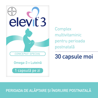 Elevit 3 Multivitamine pentru perioada postnatala si de alaptare 30 capsule