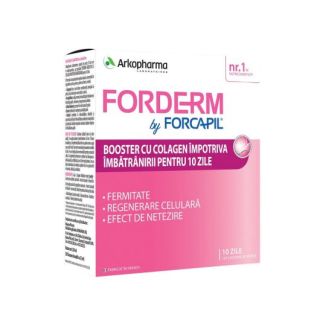 Forderm by Forcapil Booster cu colagen 10 fiole