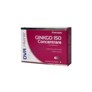 Ginkgo 150 Concentrare 20 capsule DVR Pharm