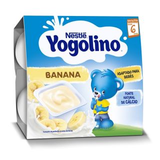 Gustare cu lapte si banane Yogolino Nestle 6-36 luni 4x100 g