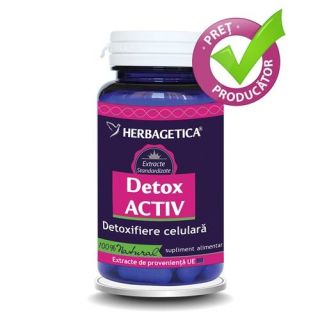 Herbagetica Detox Activ 60 comprimate