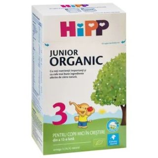 HiPP 3 Organic Lapte de crestere, de la 12 luni 500g