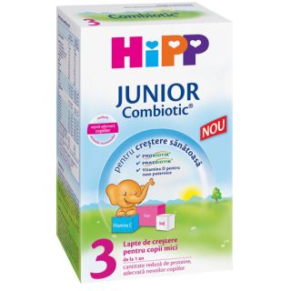HiPP 3 Junior Combiotic Lapte de crestere, de la 1 an, 500g