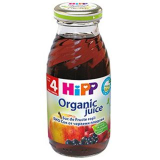 HiPP Suc de Fructe Rosii Bio, de la 4 luni