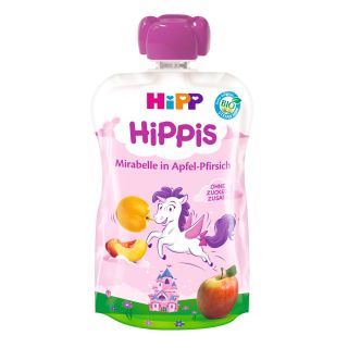 Piure HiPP Hippis prune Mirabelle, mar, piersica 100 g