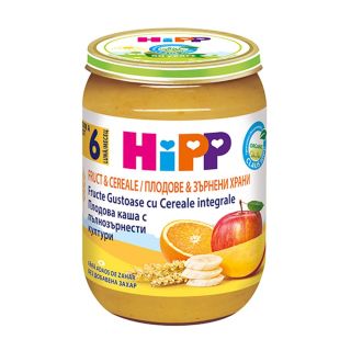 Piure HiPP Fruct&Cereale fructe gustoase 190g