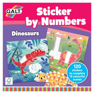 Cartea mea cu stickere -  Dinozauri prietenosi