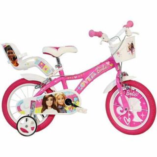 Bicicleta copii 14" - Barbie roz